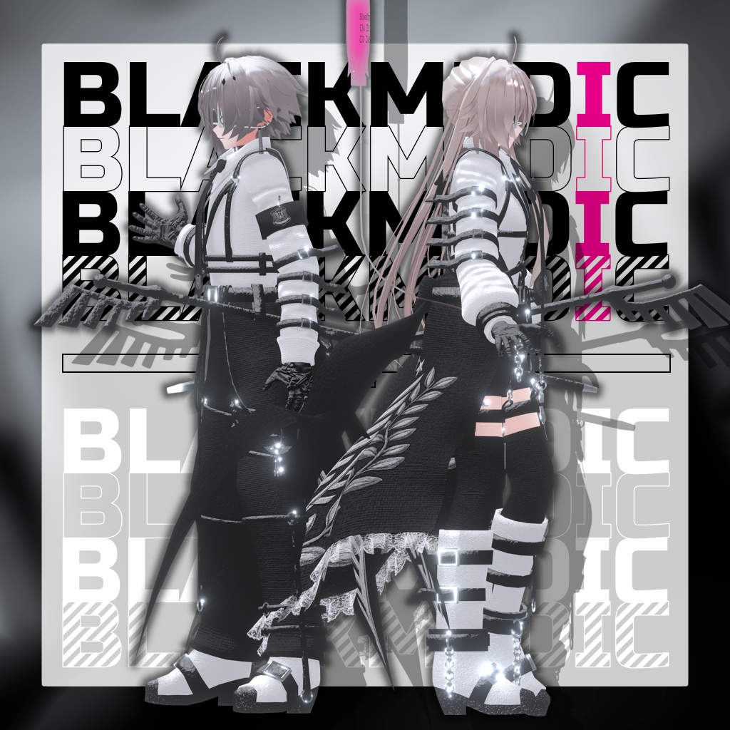 【2アバター対応コーデ】ブラックメディック