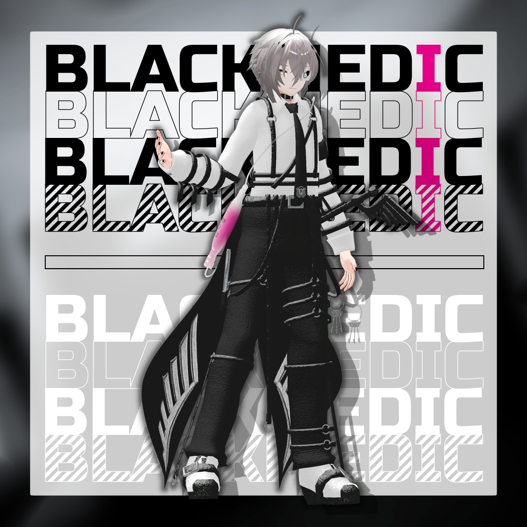 【2アバター対応コーデ】ブラックメディック