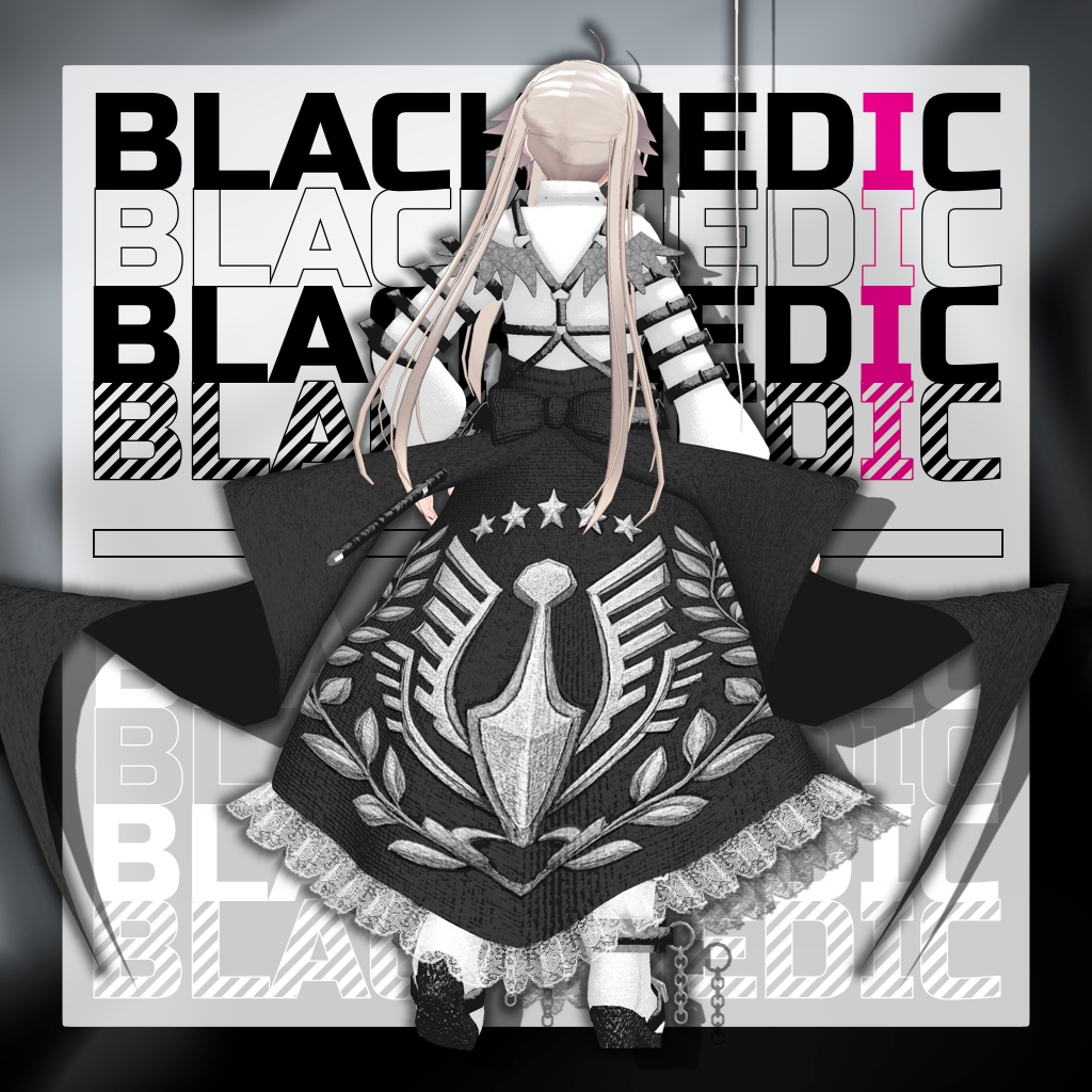 【2アバター対応コーデ】ブラックメディック