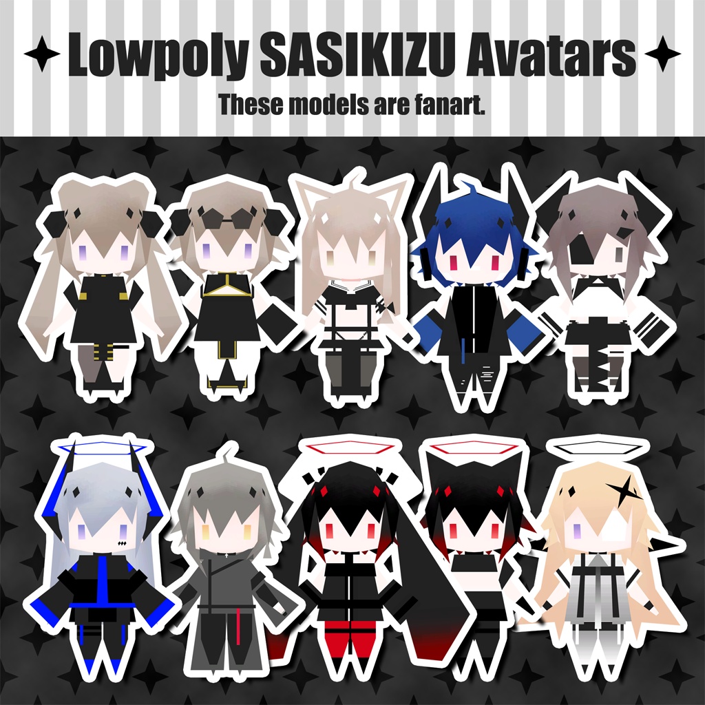 【無料あり】ローポリSASIKIZUアバター【ファンアート】