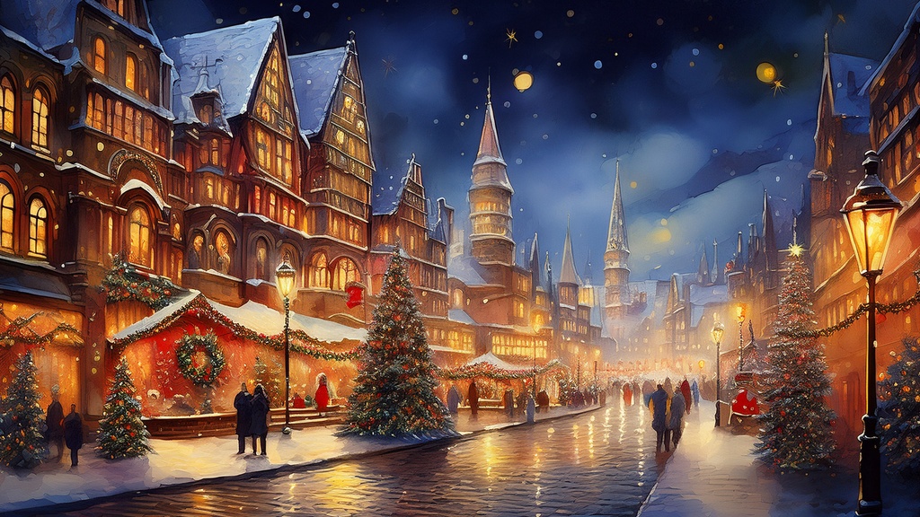 クリスマスイラスト25種類 + 壁紙1種類