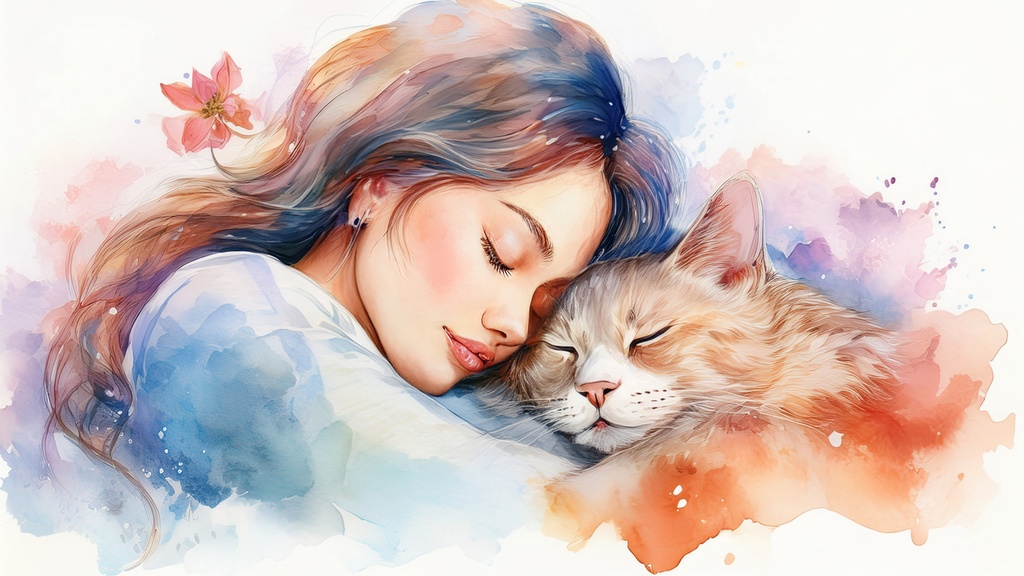 「癒やしのアート」を日常に。水彩タッチの猫イラストデータ