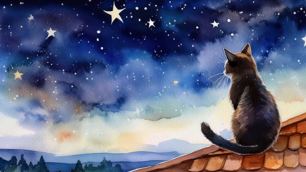 「癒やしのアート」を日常に。水彩タッチの猫イラストデータ