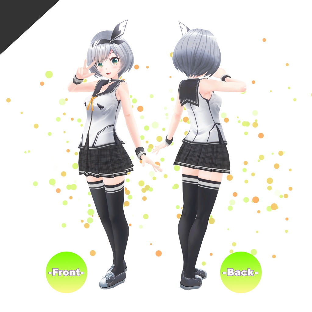 【ARCHIVE】OculusQuest VRChat対応 3Dモデル 『ソルティ -フルセット版-』v1.91