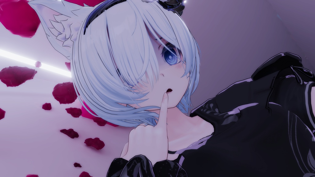 【ARCHIVE】VRChat想定 オリジナル3Dモデル 『紫空 -シア-』&『灰禰-ハイネ-』】