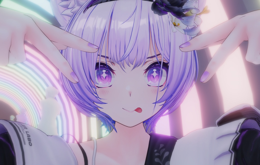 【ARCHIVE】VRChat想定 オリジナル3Dモデル 『紫空 -シア-』&『灰禰-ハイネ-』】