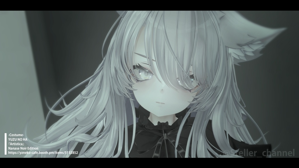 【VRChat想定 オリジナル3Dモデル『ナナセ・ノワール -Nanase Noir-』Gen2.2