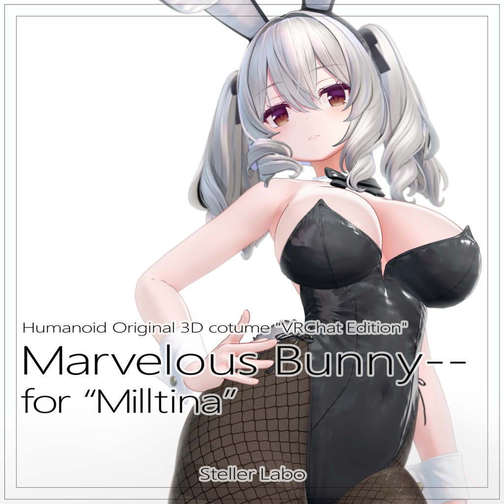 VRChat想定 3D衣装 『Marvelous Bunny -マーベラス バニー-』 for Milltina