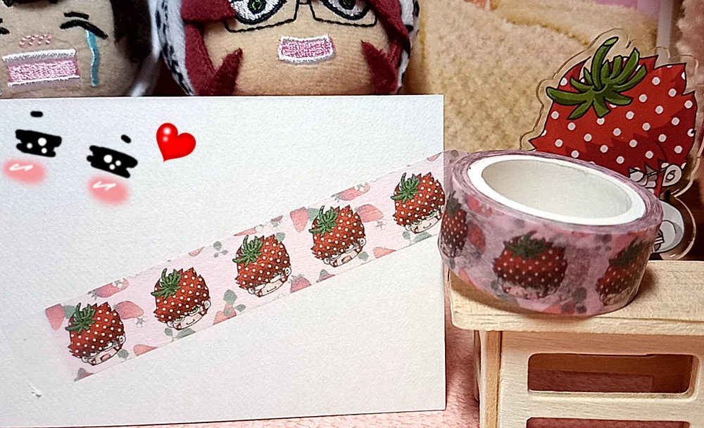 いちごウスさんマスキングテープ