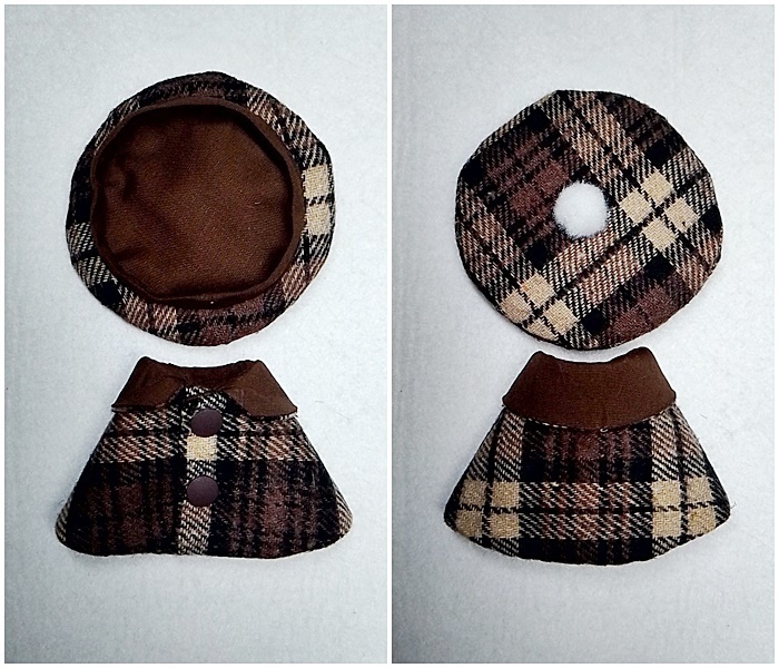 ぬい用 冬のコート