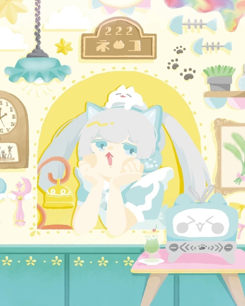 【ポストカード】ねこメイド