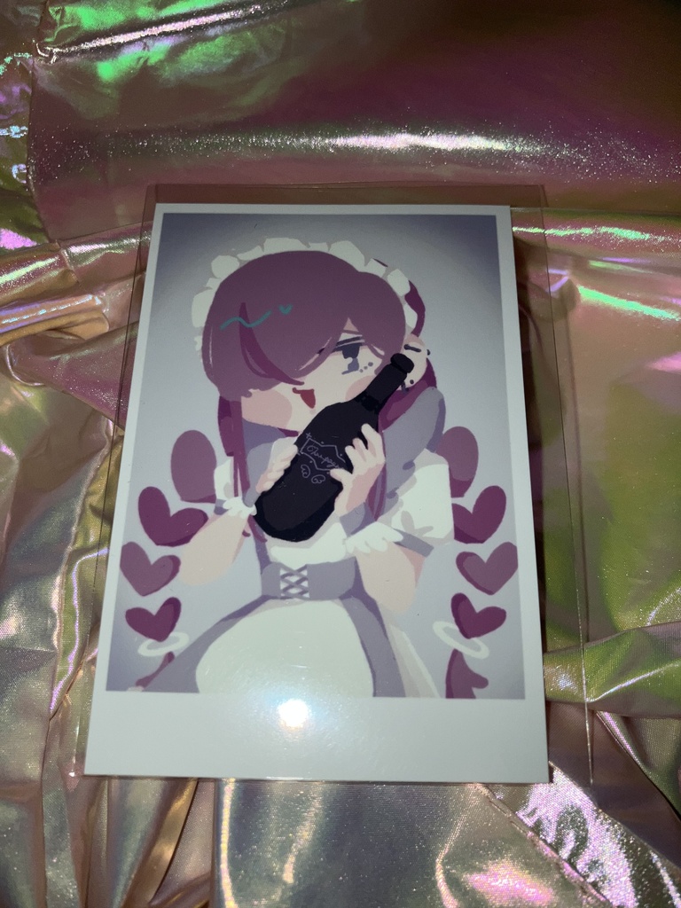 【単体売り】らくがきチェキ風カード4種