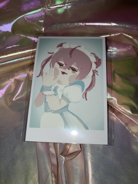 【単体売り】らくがきチェキ風カード4種