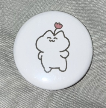 【缶バッジ】おはなおねこ