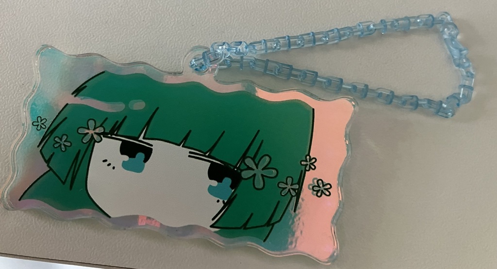【オーロラアクリルキーホルダー】おはな