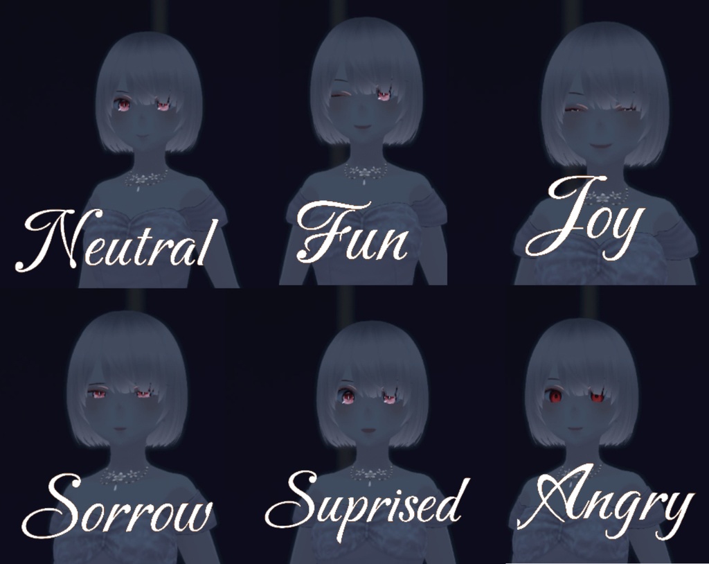 3Dモデル「銀」VRM