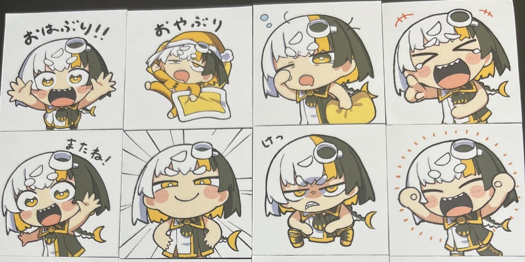 鰤ちゃんステッカー【Aセット】単品