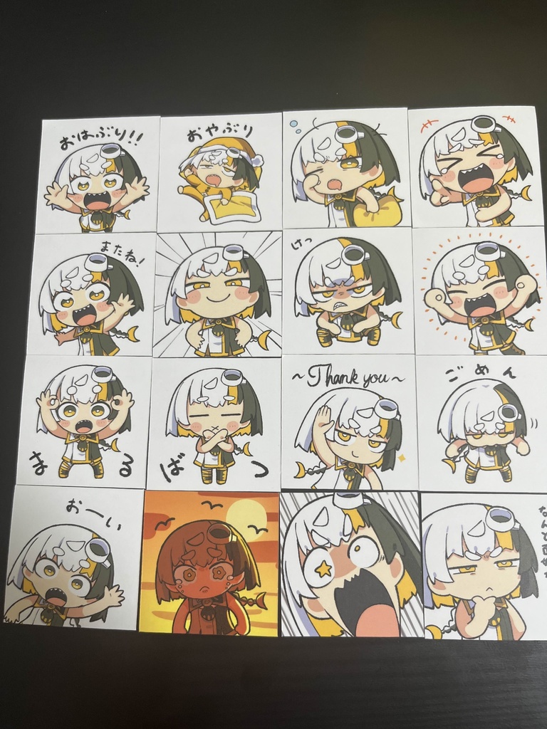 ②鰤ちゃんステッカーA・B 2種セット