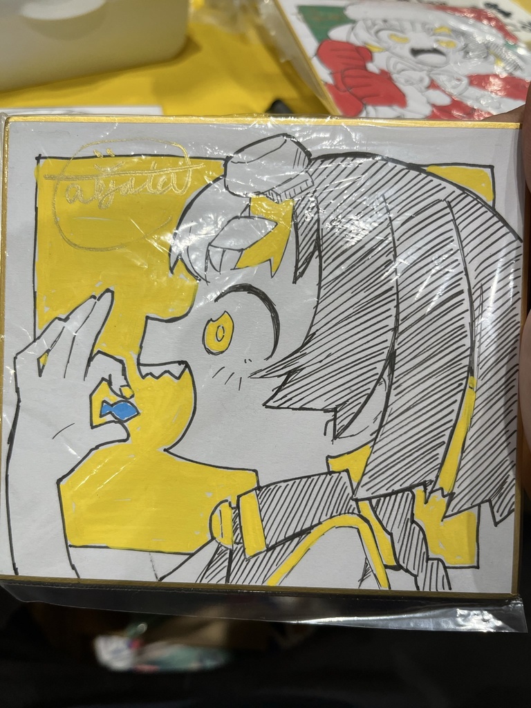 ぶりちゃん直筆ミニ色紙