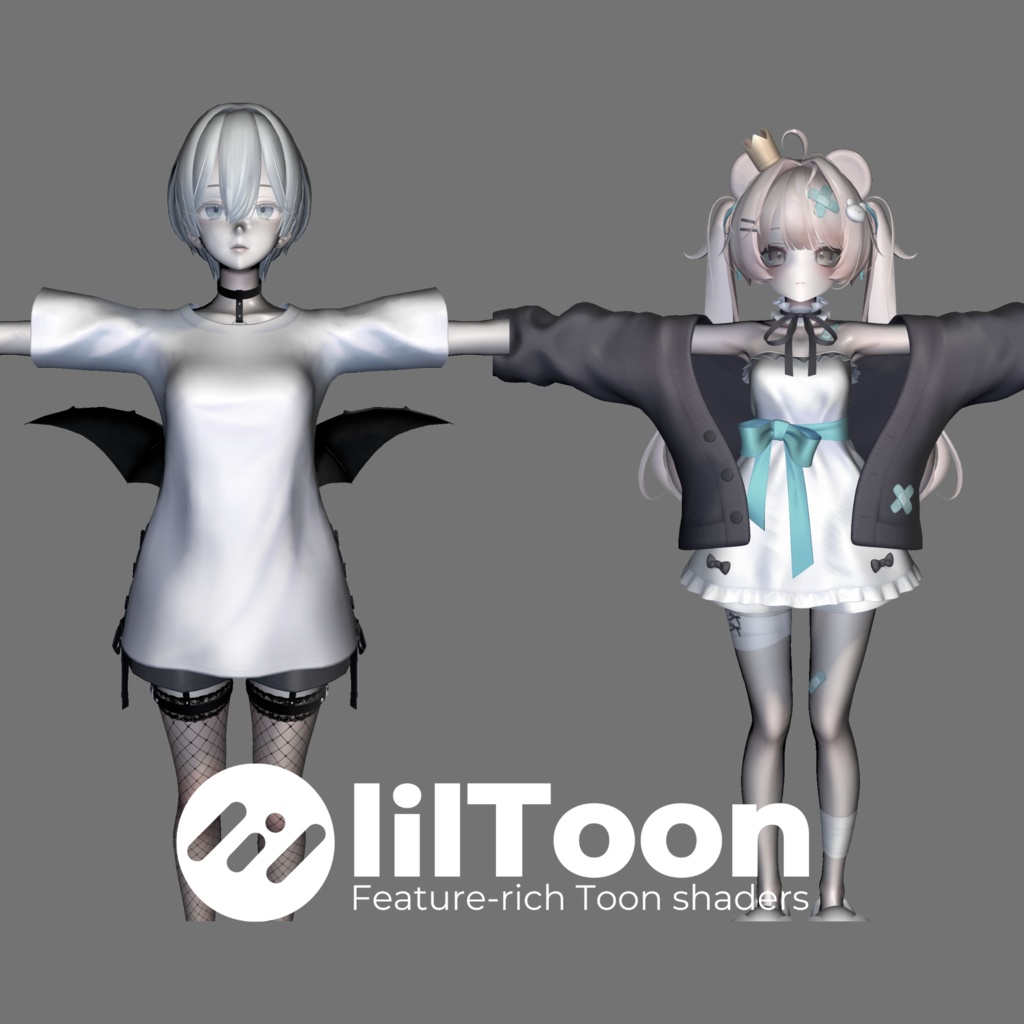 Poiyomi&liltoon 黒リム Material Preset - Black Rim 設定済みマテリアル