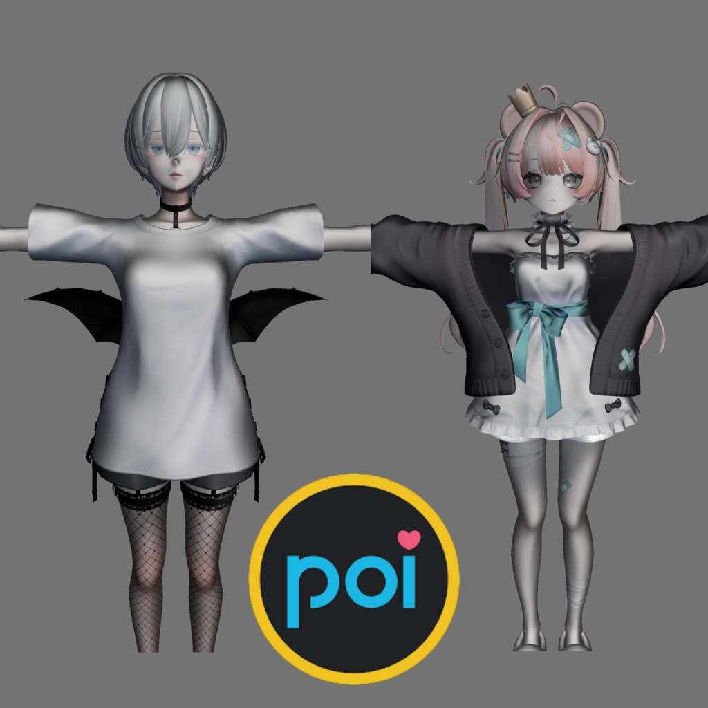 Poiyomi&liltoon 黒リム Material Preset - Black Rim 設定済みマテリアル