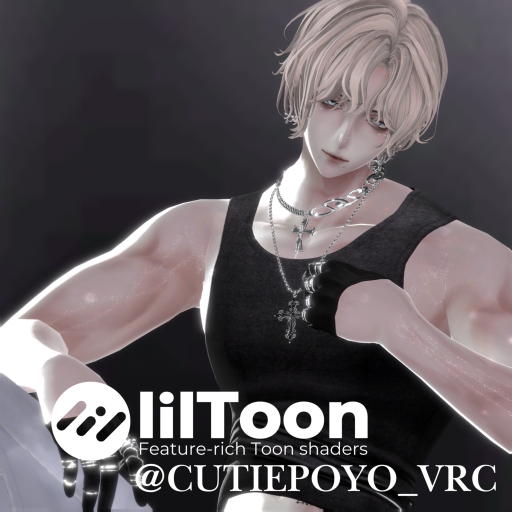 【 Real Skin 】Poiyomi&liltoon Material Preset リアル肌