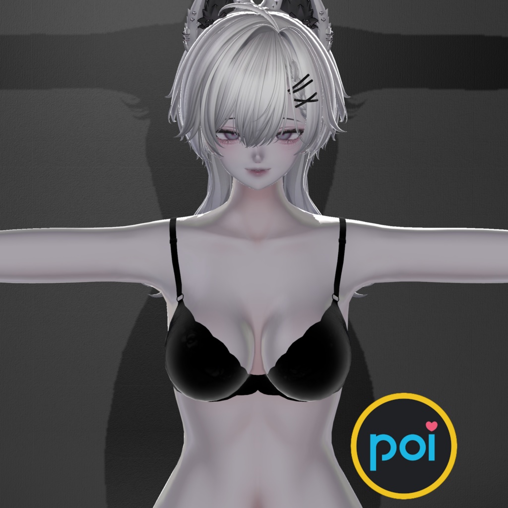 Poiyomi&liltoon 白リム Material Preset - White Rim 設定済みマテリアル +hair Material
