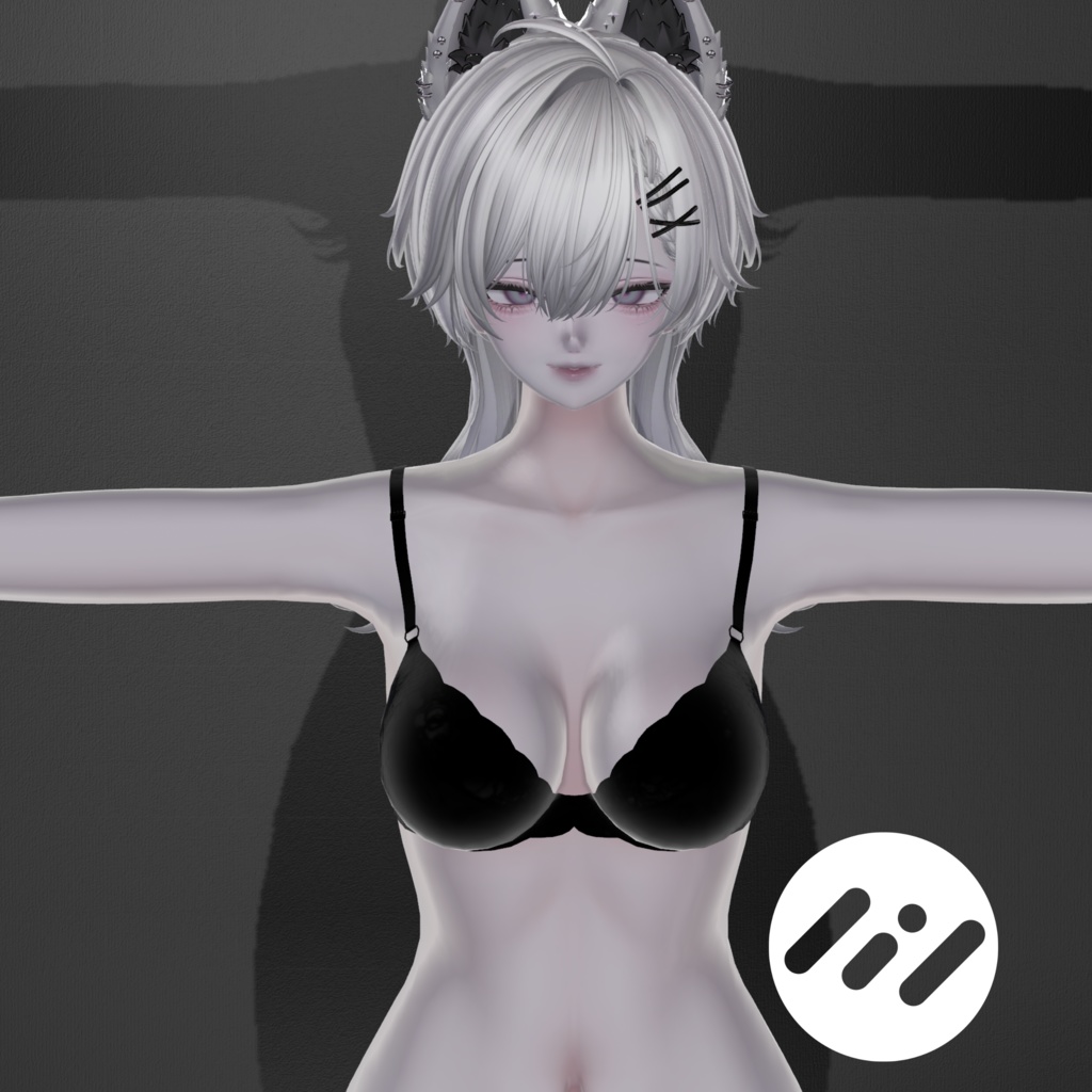Poiyomi&liltoon 白リム Material Preset - White Rim 設定済みマテリアル +hair Material
