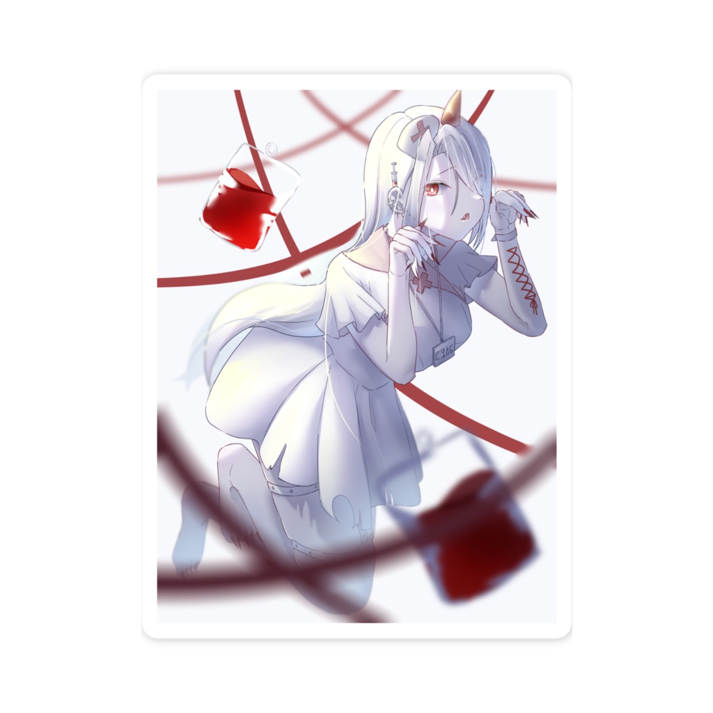 幽霊ナースステッカー