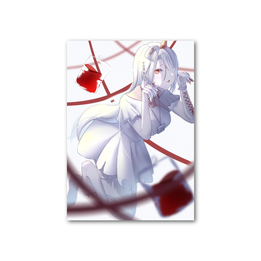 幽霊ナースフォト風カード