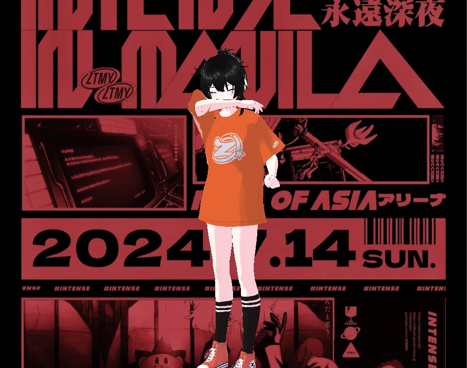 【Free - VRoid】Zutomayo Z T-shirt