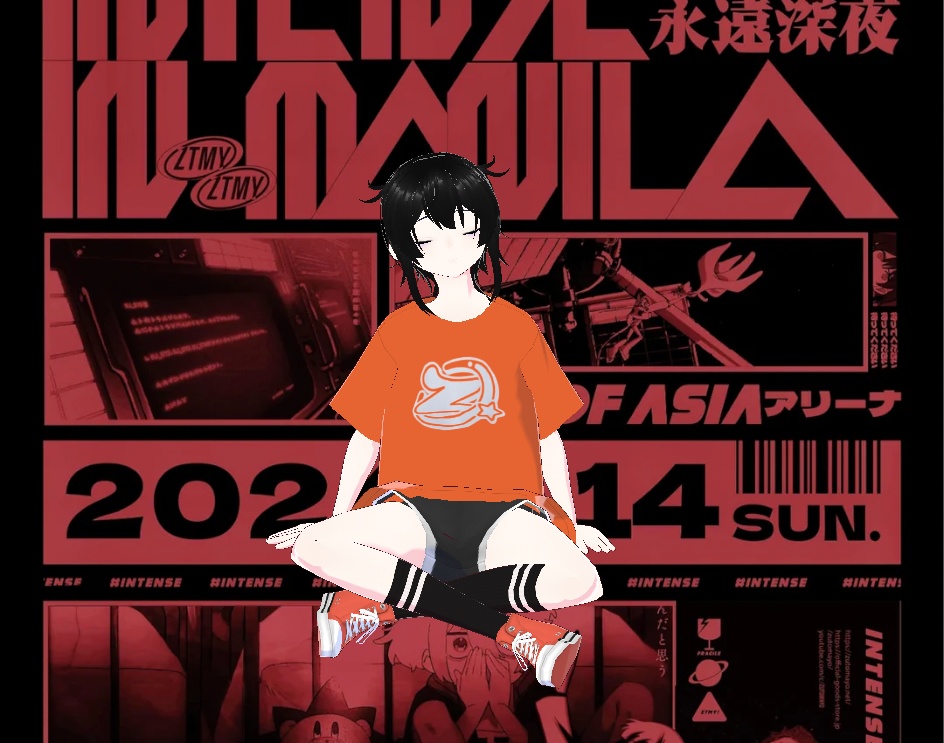 【Free - VRoid】Zutomayo Z T-shirt