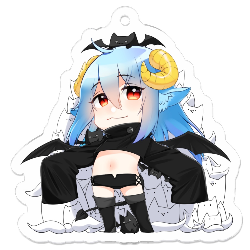 もちゃもちゃ雪アクキー