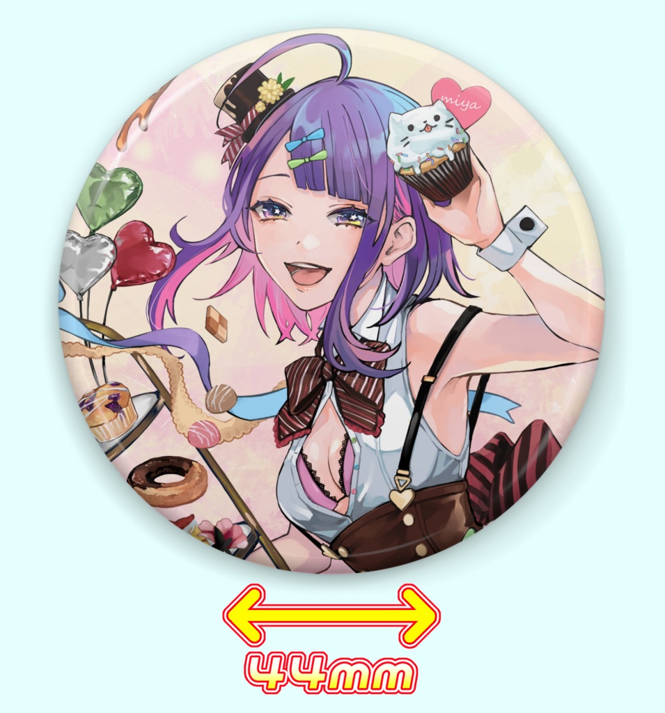 ✨3周年記念✨ 月見里みや1.0 誕生日記念缶バッジ