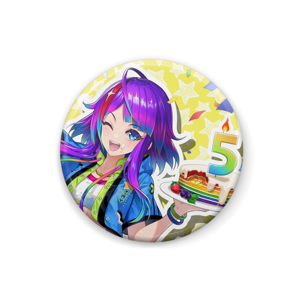 ✨5周年記念✨ 月見里みや記念缶バッチ