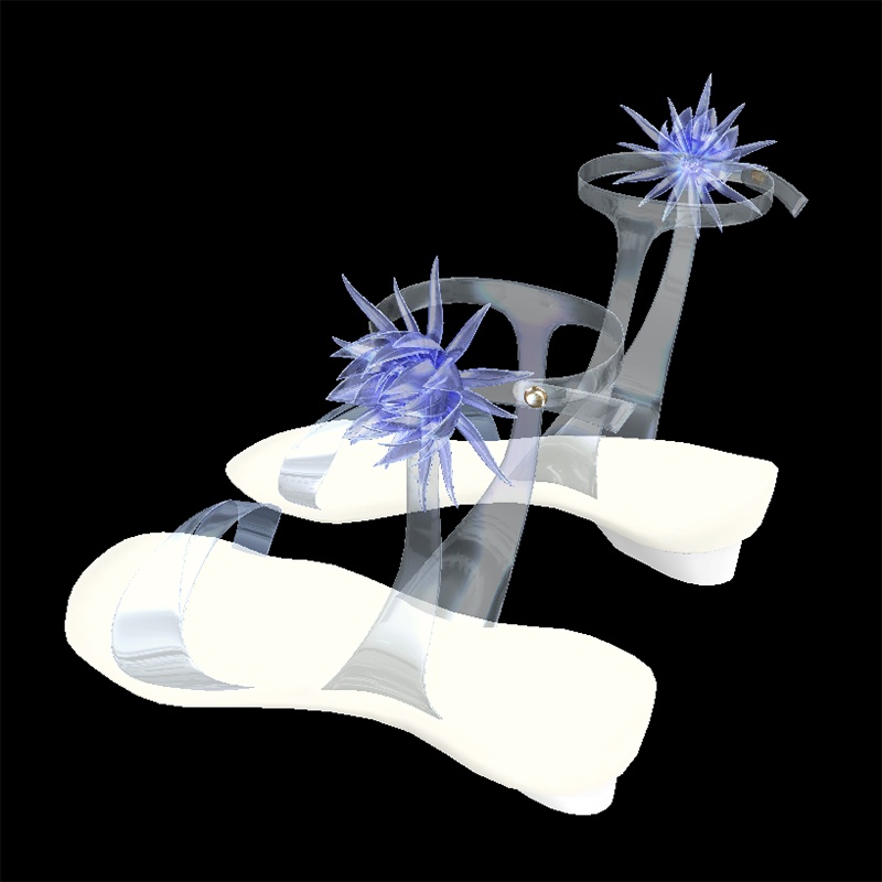 月下美人のサンダル