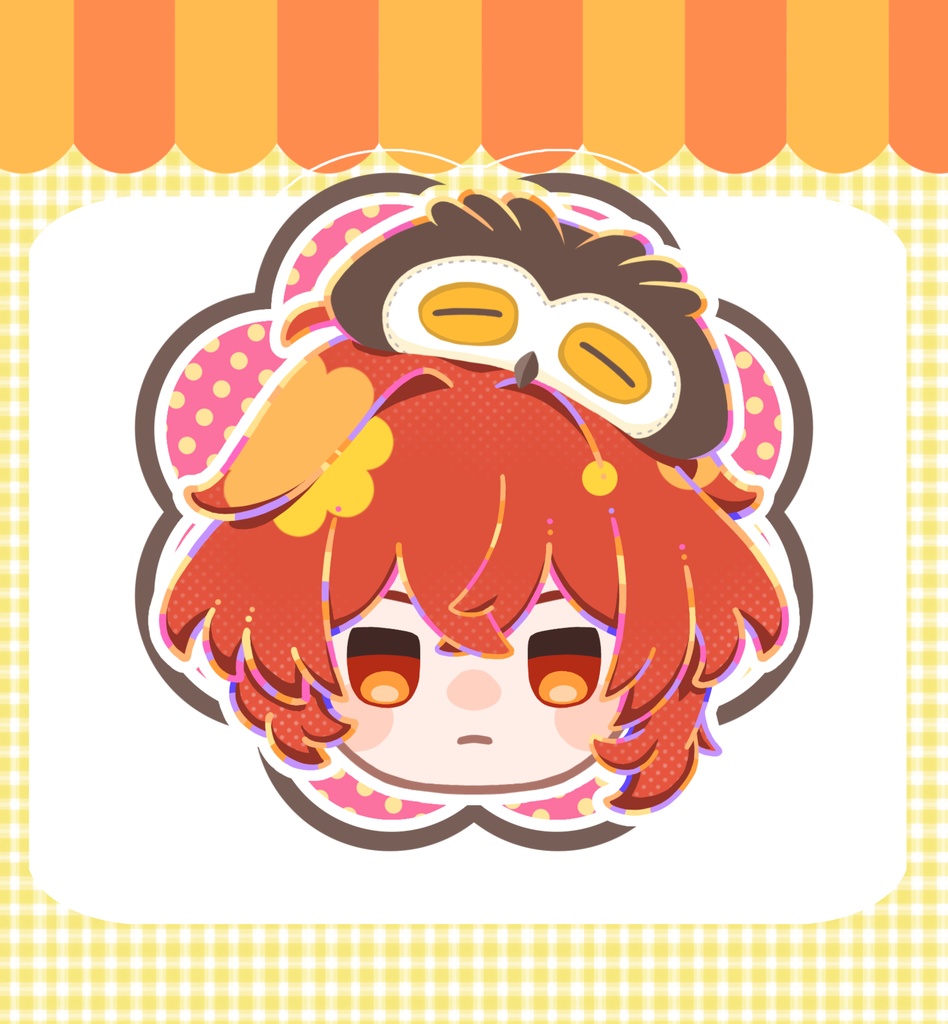 クリップ付きアクリルバッジ(ディルック)
