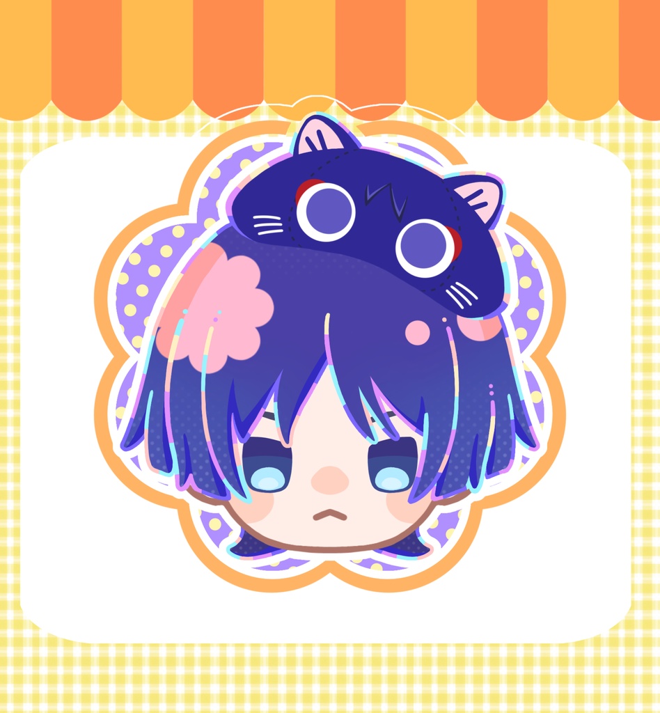 クリップ付きアクリルバッジ(放浪者)
