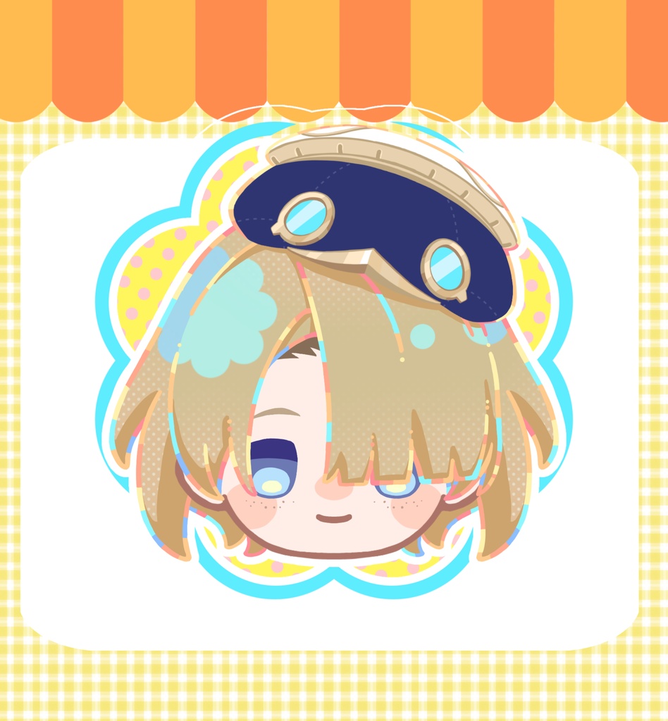 クリップ付きアクリルバッジ(フレミネ)