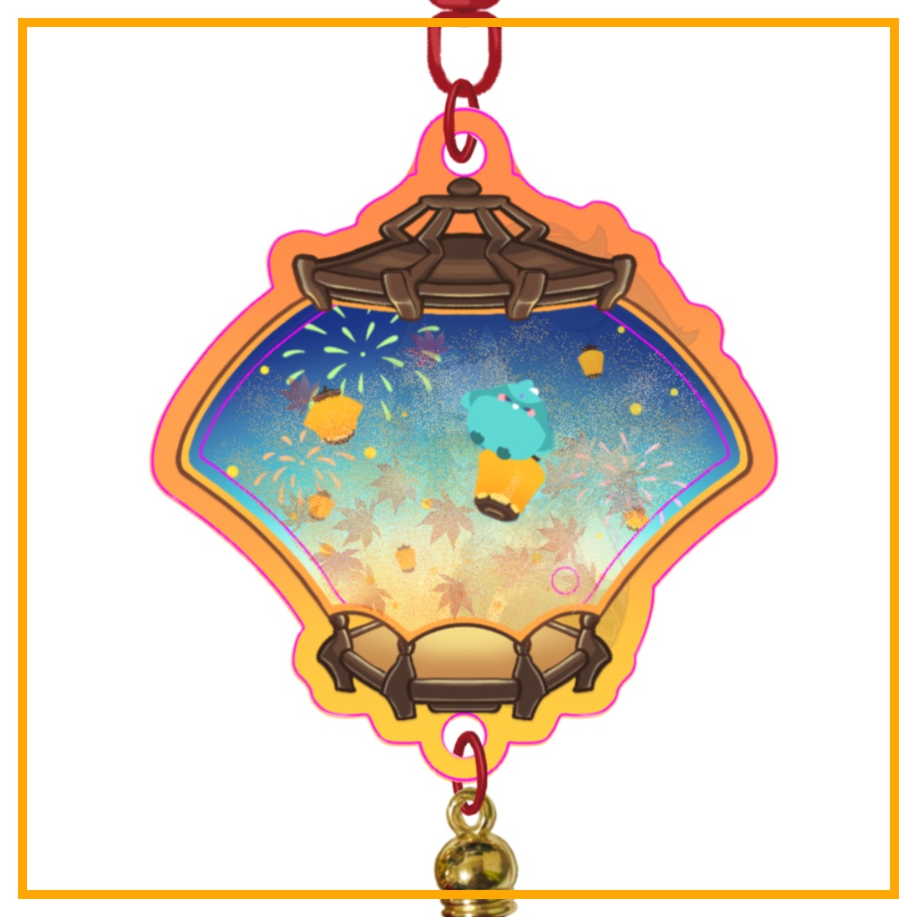 【先行受注生産分】魈/タッセル付きグリッターオイルアクキー【2027年1月発送】
