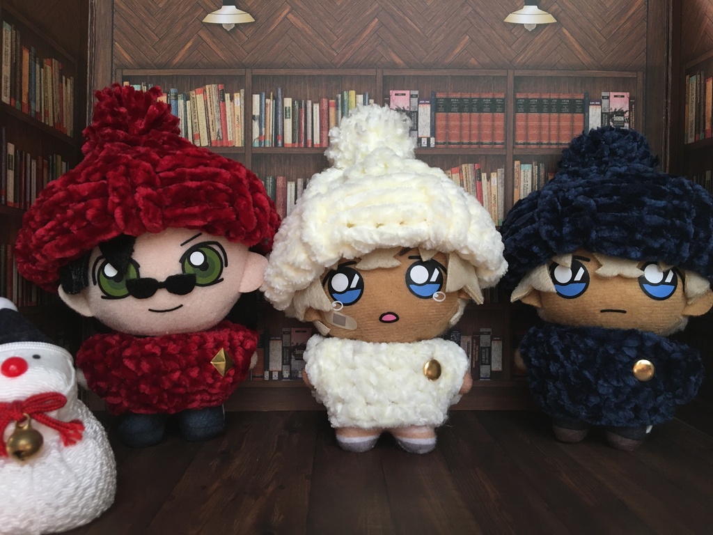 10cmぬい用 ポンポン帽子&セーター