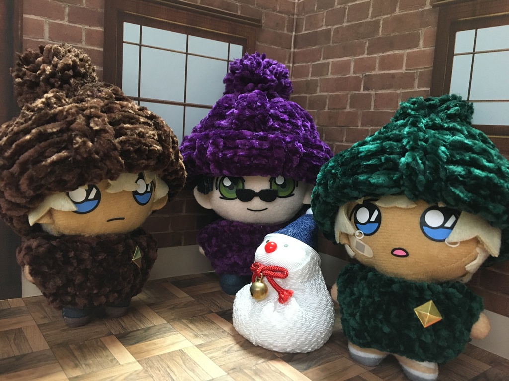 10cmぬい用 ポンポン帽子&セーター