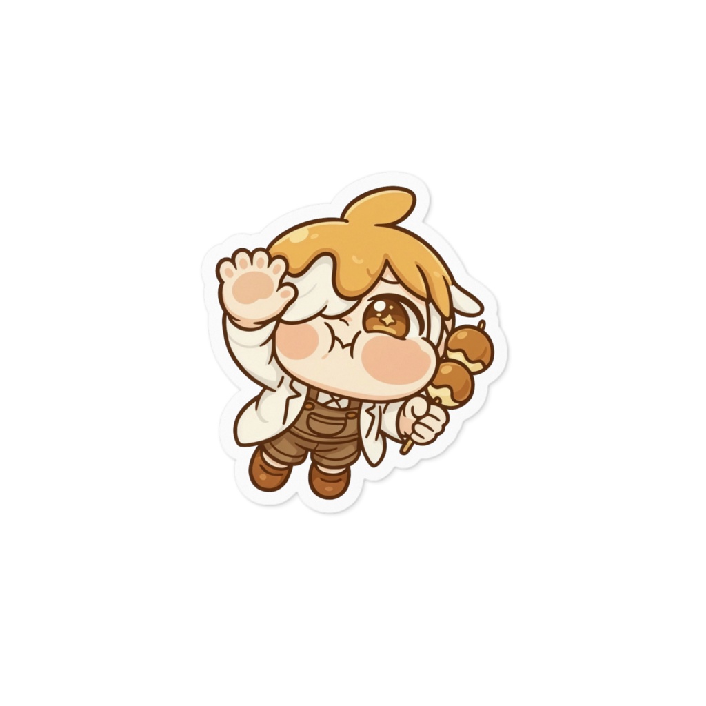 みだら氏だん子のステッカー