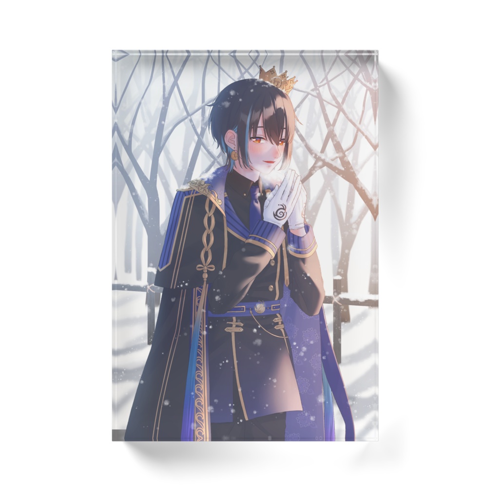 蝸牛ぺた アクリルブロック(冬空で待ち合わせ)