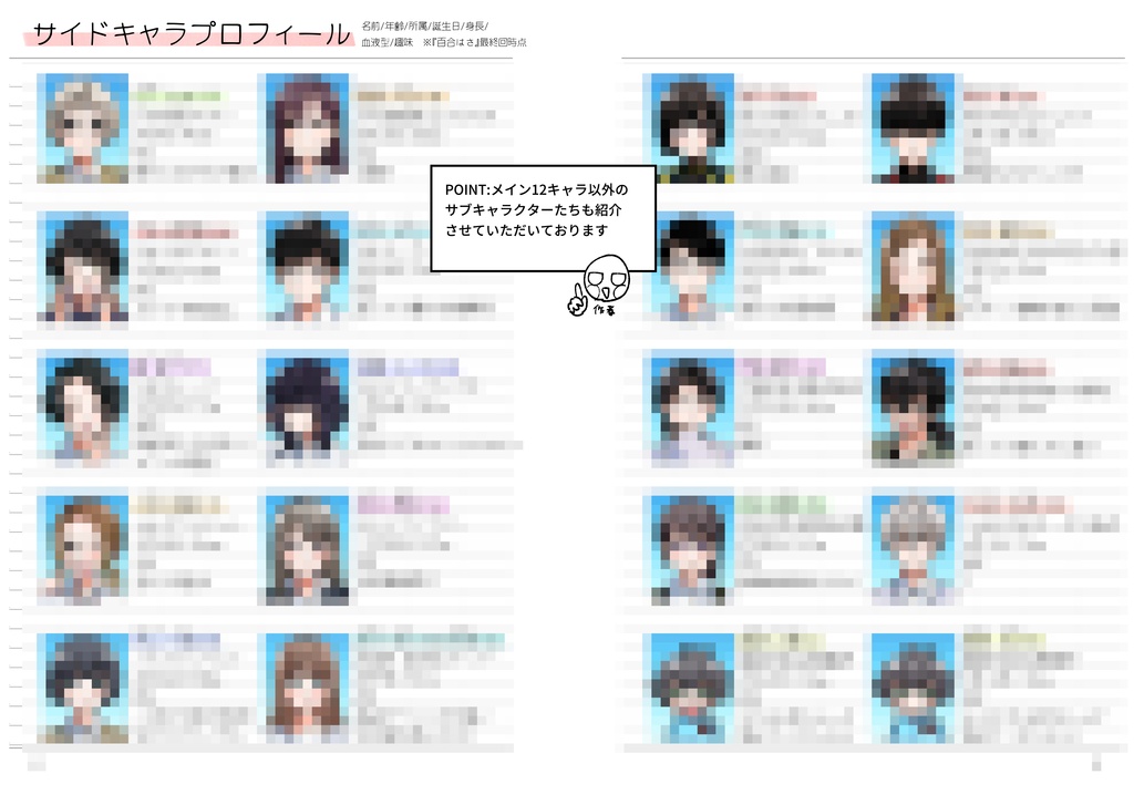 【百合にはさまる男は死ねばいい!?単行本完結記念本】YURIHASA PROFILE BOOK