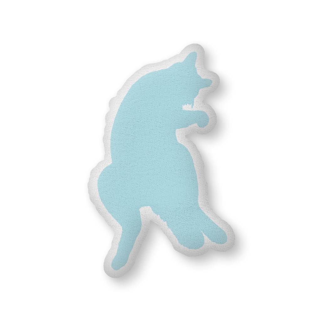 にゃんこのヘソ天クッション