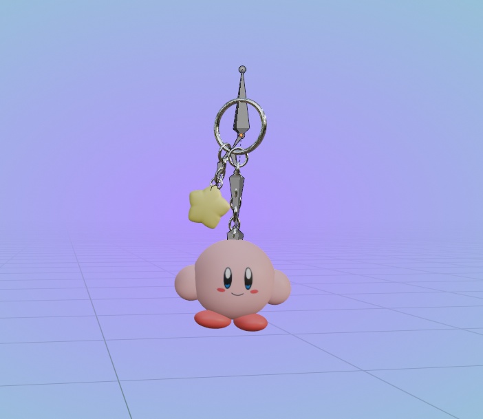 *ੈ✩‧˚ Kirby Keychain w/star, カービィキーホルダー