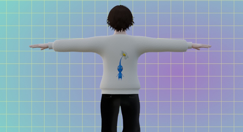 Comfy Hoodie/Sweater パーカー | beach, shark, and pikmin textures!