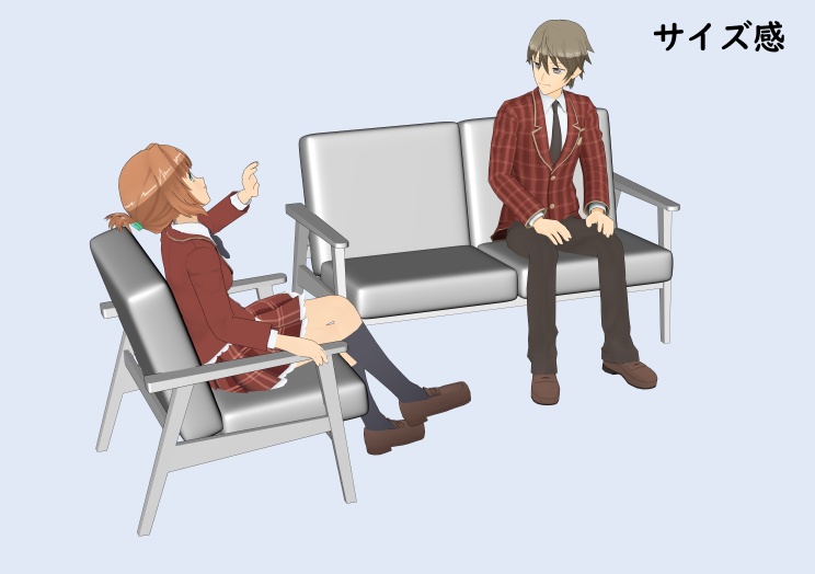 ソファセット 3D 【clip studio用】