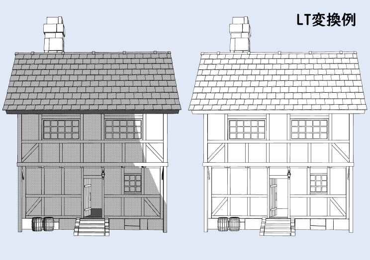 西洋風の一軒家【clip studio用】